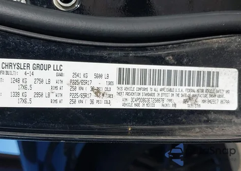 2014 Dodge Journey Sxt from USA, damaged, VIN 3C4PDDBG3ET250878